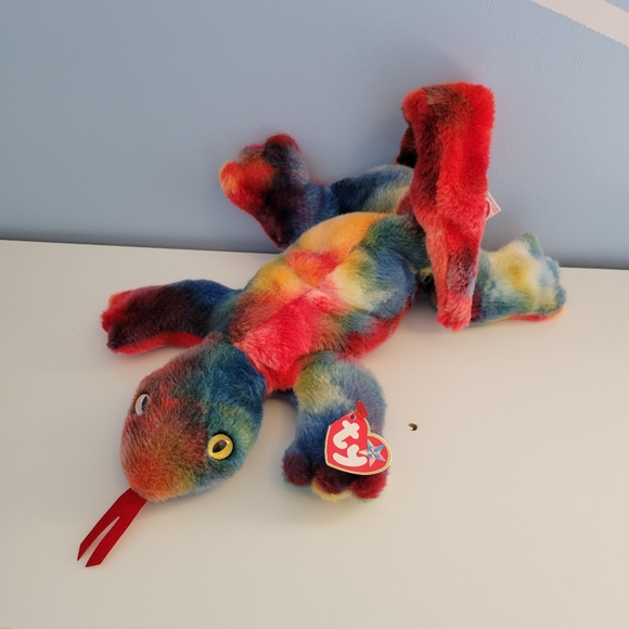 Lizzy the Beanie Baby Lizard 1999 TY Beanie Buddies Collection - Picture 9 of 11